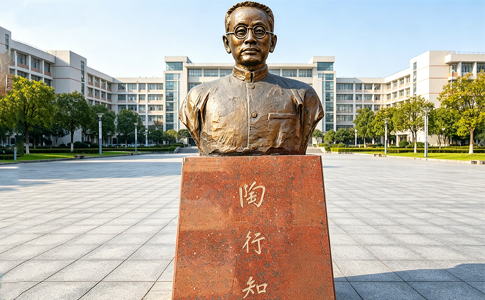 校園文化雕塑為什么定制陶行知銅像？